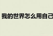 我的世界怎么用自己皮肤（大神教你换皮肤）