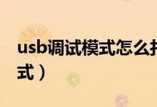 usb调试模式怎么打开（如何打开usb调试模式）