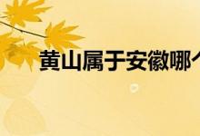 黄山属于安徽哪个市（黄山相关介绍）