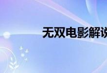 无双电影解说（无双 风行烈）