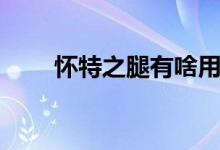 怀特之腿有啥用（怀特之腿怎么用）