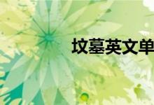 坟墓英文单词（坟墓英文）