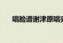 唱脸谱谢津原唱完整版（唱脸谱歌词）