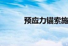 预应力锚索施工（预应力锚索）