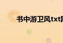 书中游卫风txt网盘（书中游 卫风）