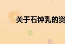 关于石钟乳的资料（石钟乳的资料）