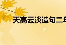 天高云淡造句二年级（天高云淡造句）