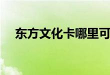 东方文化卡哪里可以使用（东方文化卡）