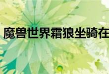 魔兽世界霜狼坐骑在哪买（狼人坐骑哪里买）