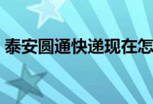 泰安圆通快递现在怎么样了（泰安圆通快递）