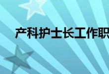 产科护士长工作职责（护士长工作职责）