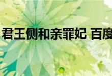 君王侧和亲罪妃 百度网盘（君王侧和亲罪妃）