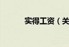 实得工资（关于实得工资介绍）