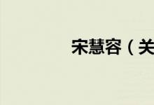 宋慧容（关于宋慧容介绍）