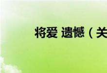 将爱 遗憾（关于将爱 遗憾介绍）