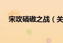 宋攻碻磝之战（关于宋攻碻磝之战介绍）