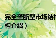 完全垄断型市场结构（关于完全垄断型市场结构介绍）
