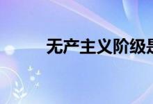 无产主义阶级是什么(无产主义)