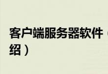 客户端服务器软件（关于客户端服务器软件介绍）