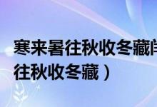 寒来暑往秋收冬藏闰余成岁律吕调阳（寒来暑往秋收冬藏）
