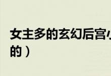 女主多的玄幻后宫小说(玄幻后宫小说女主多的)
