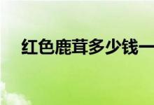 红色鹿茸多少钱一克（鹿茸多少钱一克）