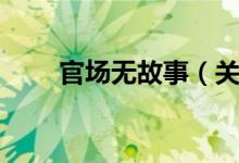 官场无故事（关于官场无故事介绍）