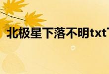 北极星下落不明txt下载（北极星下落不明）