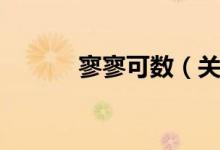 寥寥可数（关于寥寥可数介绍）