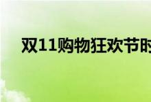 双11购物狂欢节时（11 11购物狂欢节）