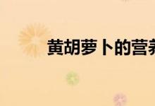 黄胡萝卜的营养价值（黄胡萝卜）