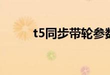 t5同步带轮参数（同步带轮参数）