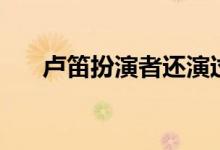 卢笛扮演者还演过什么（卢笛扮演者）
