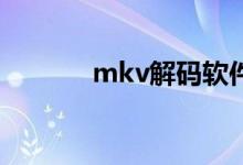 mkv解码软件（wmv解码器）