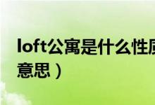 loft公寓是什么性质的房子（loft公寓是什么意思）