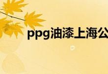 ppg油漆上海公司名称（ppg油漆）