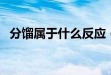分馏属于什么反应（分馏是不是化学变化）