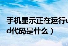 手机显示正在运行ussd代码是什么意思（ussd代码是什么）