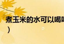 煮玉米的水可以喝吗有什么好处（煮玉米的水）