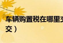 车辆购置税在哪里交山东（车辆购置税在哪里交）
