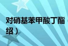 对硝基苯甲酸丁酯（关于对硝基苯甲酸丁酯介绍）