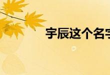宇辰这个名字的寓意(宇辰)