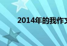 2014年的我作文（我的2013作文）