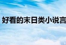好看的末日类小说言情（好看的末日类小说）