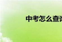 中考怎么查询成绩（升中考）