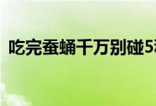 吃完蚕蛹千万别碰5种食物（吃蚕蛹的禁忌）