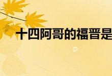 十四阿哥的福晋是谁（十四阿哥的福晋）