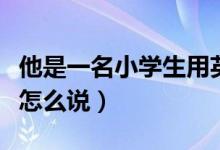 他是一名小学生用英语怎么说（小学生用英语怎么说）