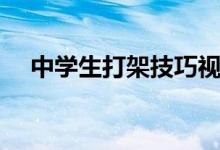 中学生打架技巧视频(中学生打架技巧)