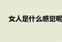 女人是什么感觉呢（上女人是什么感觉）